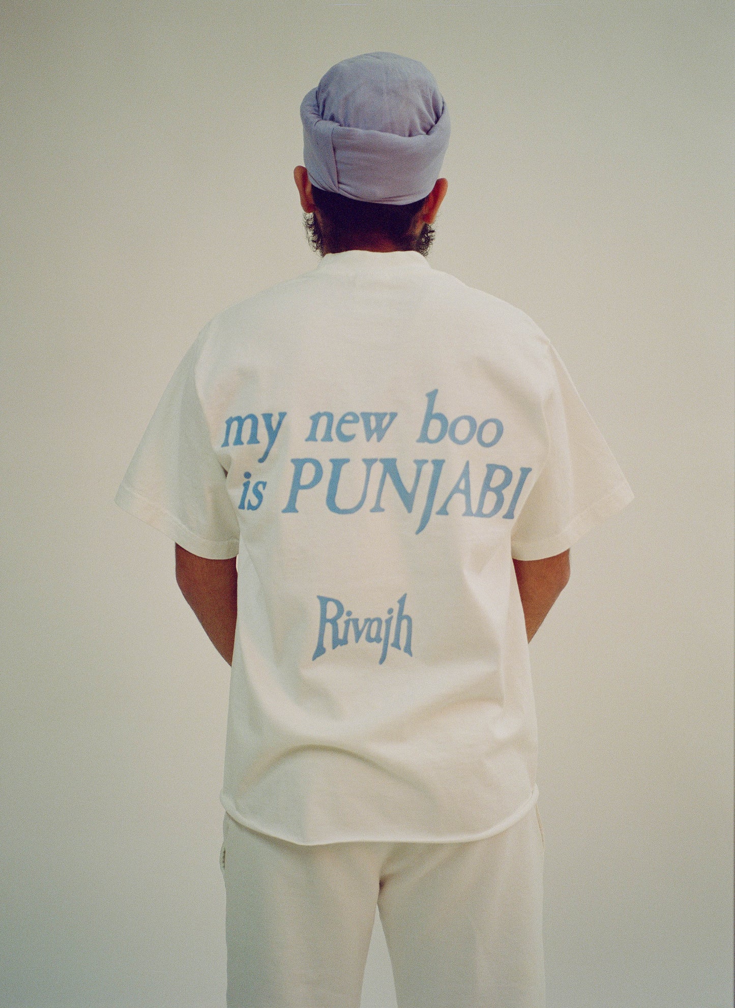 My New Boo is Punjabi T-Shirt White & Blue